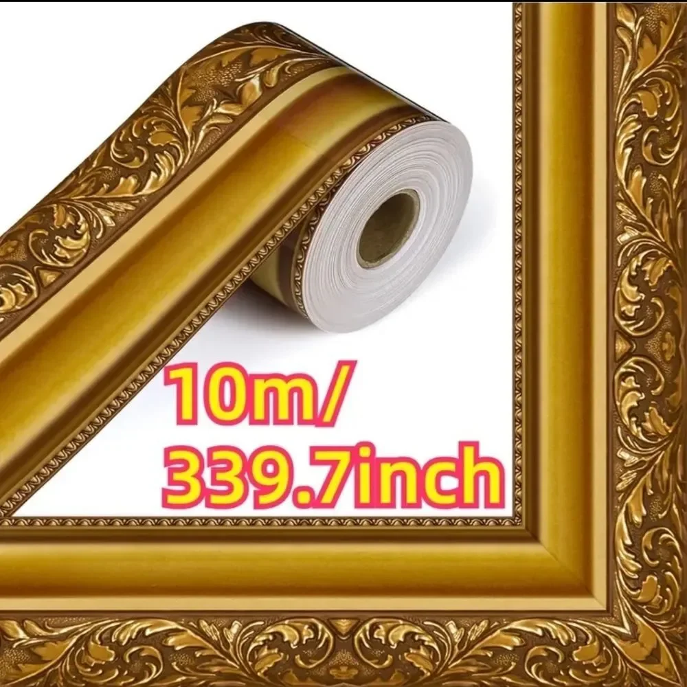 Vintage Golden Border Self Adhesive Sticker Paper